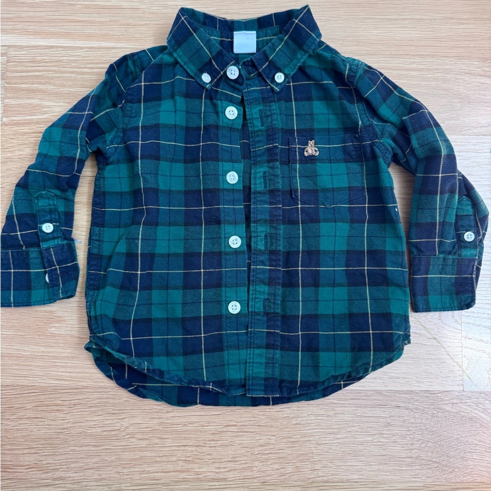 100% Cotton Plaid Button Up